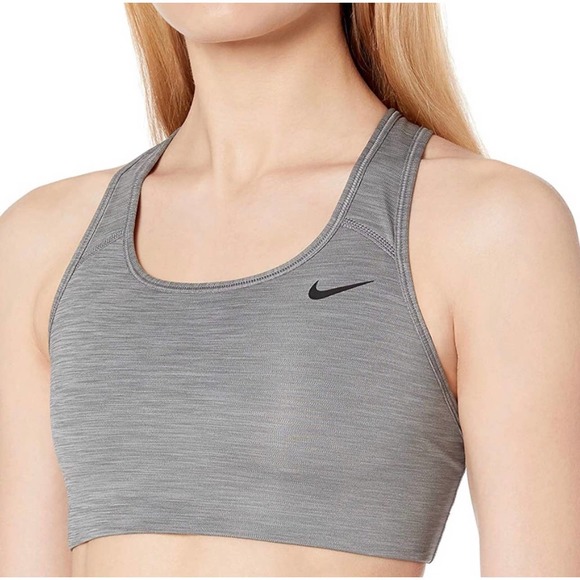 Nike Other - NWT Nike Swoosh Gray Racerback Sport Bra